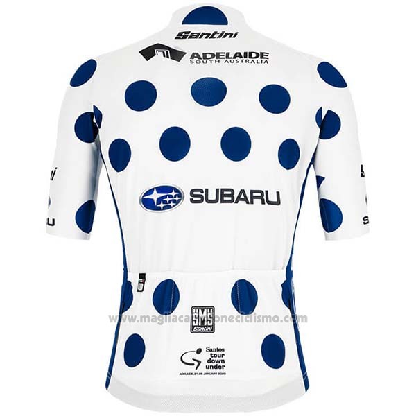 2020 Abbigliamento Ciclismo Subaru Lider Bianco Blu Manica Corta e Salopette